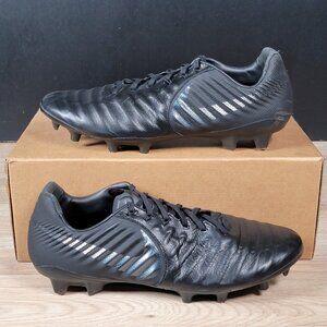 Nike Tiempo Legend VII Pro FG Soccer Cleats Men Size 11 Black Leather AH7241-001